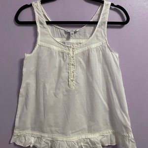 American Eagle White Sleeveless Top Size 2